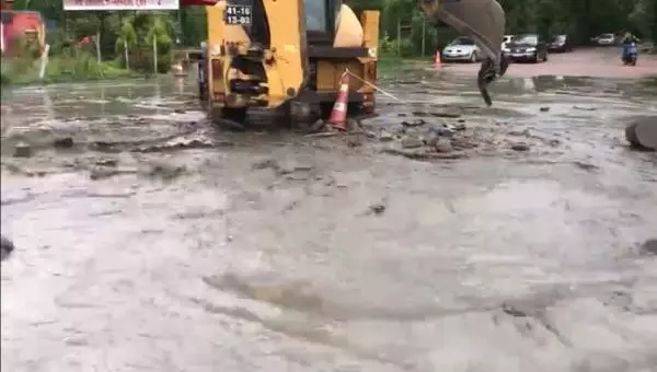 KARTEPE'DE 18 GÜN SONRA AYNI DERE YİNE TAŞTI