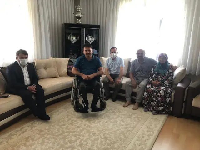 Son dakika gündem: Kavak Kaymakamı Saygılı gaziler ile şehit aileleriyle bayramlaştı
