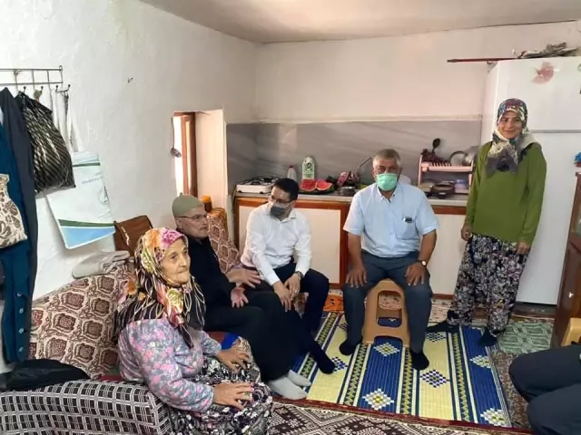 Son dakika haber... Kaymakam Göktaş'tan şehit ailesine bayram ziyareti