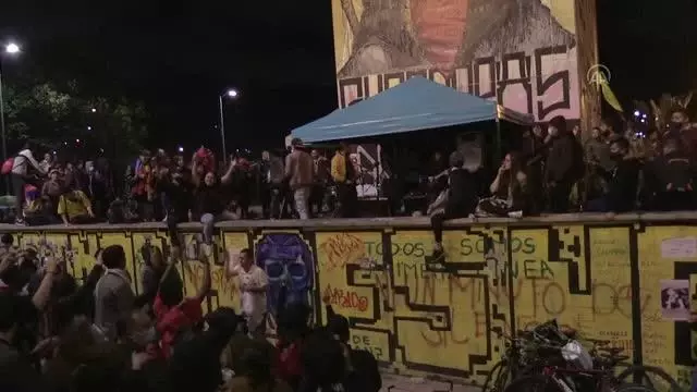 Kolombiya'da protestolarda hayatını kaybedenler için anma töreni düzenlendi