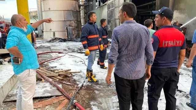 Kontrplak fabrikasında çıkan yangın korkuttu