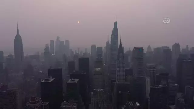 New York'ta sisli hava New York'ta sisli hava