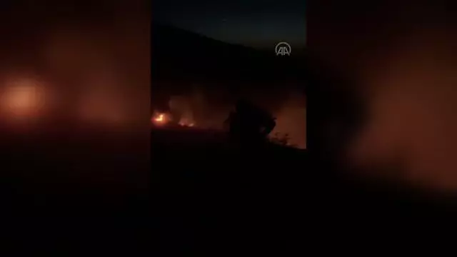Örtü yangını söndürüldü