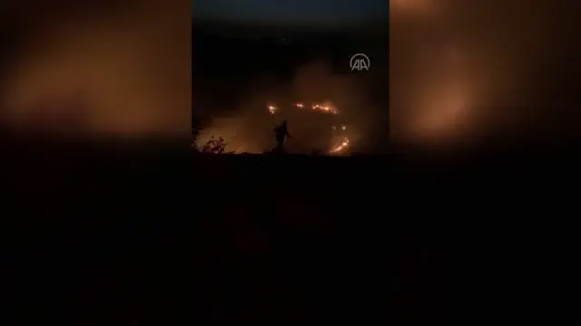 Örtü yangını söndürüldü