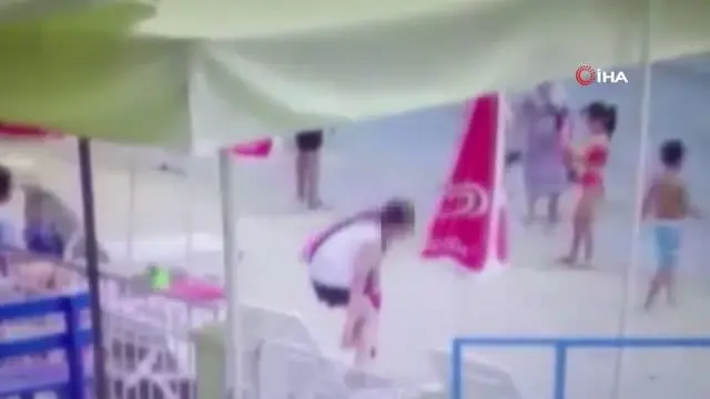Plajda hırsızlık kamerada Plajda hırsızlık kamerada