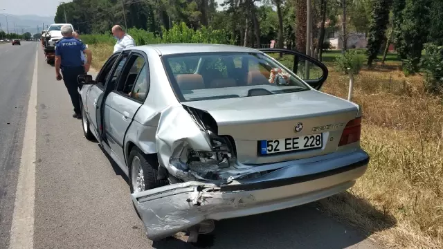 Samsun'da trafik kazası: 2 yaralı