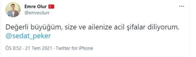 Sedat Peker'in koronavirüse yakalandığı iddia edildi, en yakındaki isimden paylaşım geldi