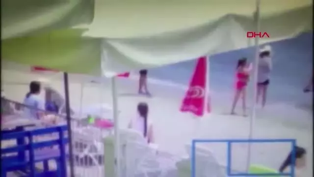 SİLİVRİ'DEKİ PLAJDA HIRSIZLIK KAMERADA