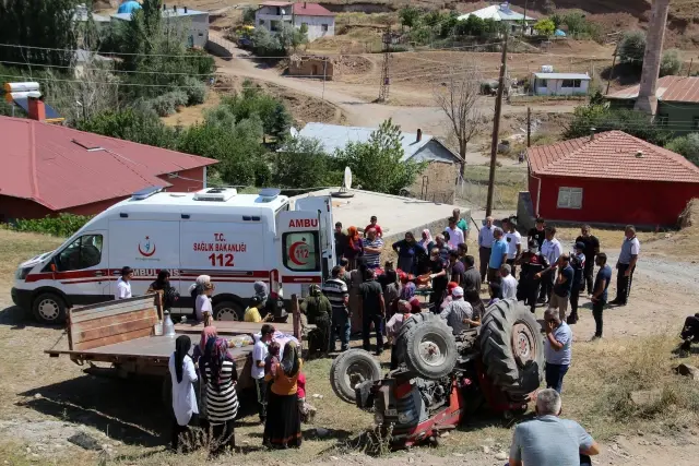 Gurbetçinin kullandığı traktör devrildi: 2 yaralı