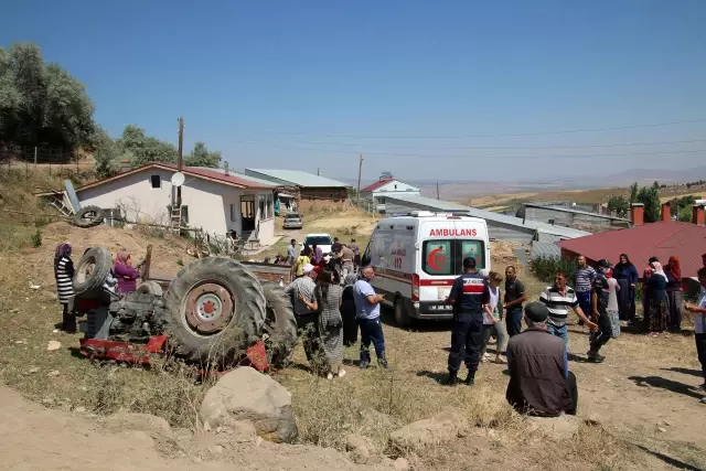Gurbetçinin kullandığı traktör devrildi: 2 yaralı