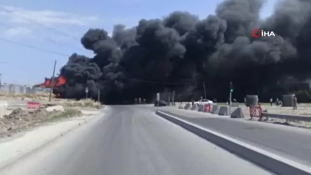 Son dakika... Tır garajında korkutan yangın
