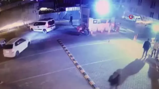 Yatan köpeğin üzerinden otomobil ile böyle geçti