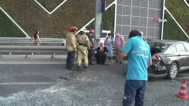 Yenikapı'da zincirleme kaza: 1 hafif yaralı