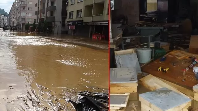 Arhavi'de 2 metreye kadar yükselen sular çekilince bilançonun büyüklüğü ortaya çıktı Arhavi'de 2 metreye kadar yükselen sular çekilince bilançonun büyüklüğü ortaya çıktı