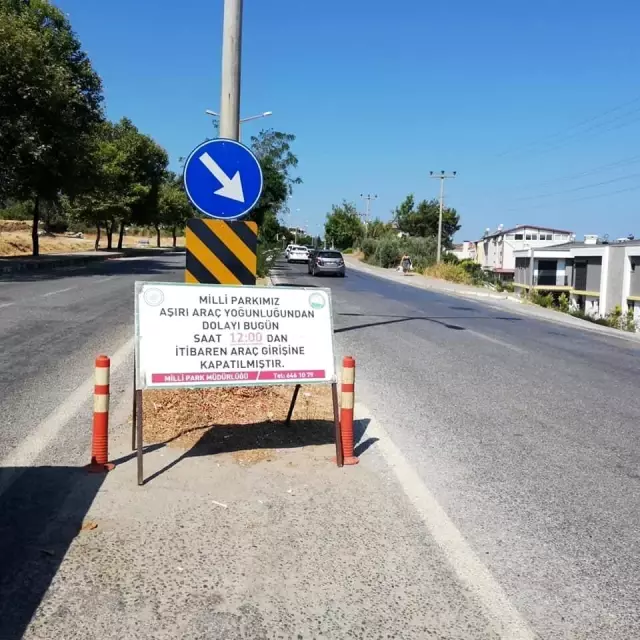 Aşırı yoğunluk oluştu, Milli Park araç girişine kapatıldı