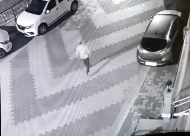 Park halindeki kamyonet böyle çalındı