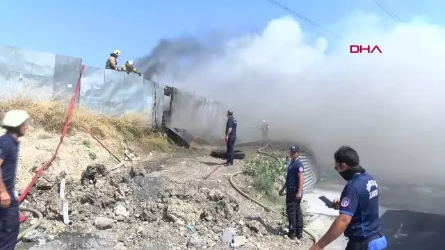 AVCILAR'DA LASTİK DEPOSUNDA YANGIN ÇIKTI - 2