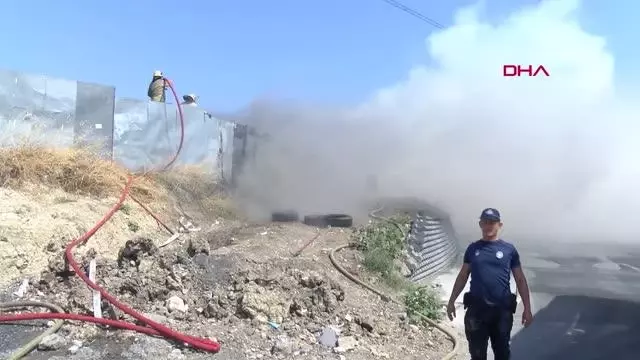 AVCILAR'DA LASTİK DEPOSUNDA YANGIN ÇIKTI - 2