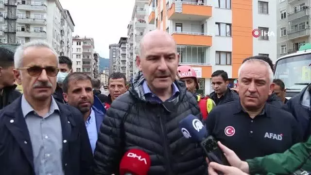 Bakan Soylu: 'Can kaybımız yok; 1-2 tane yaralımız var'