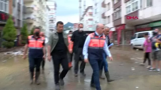 BAKANLAR, ARHAVİ'DE İNCELEMELERDE BULUNDU