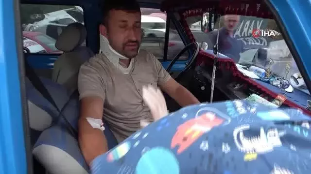 Bayram ziyaretine giderken araçları takla attı: 5 yaralı