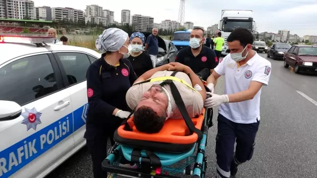 Bayram ziyaretine giderken araçları takla attı: 5 yaralı