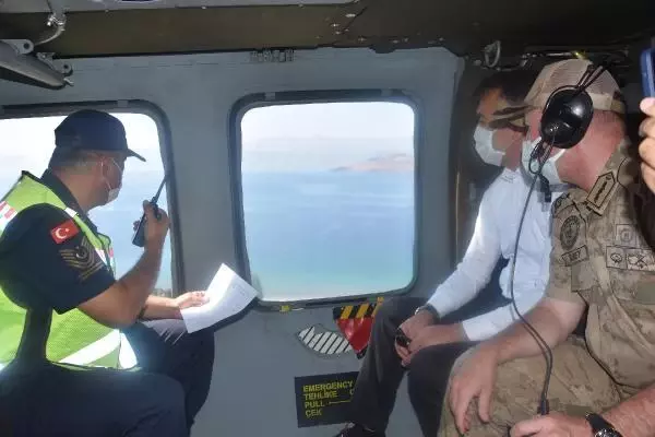 BİTLİS VALİSİ ÇAĞATAY, HELİKOPTERLE TRAFİK DENETİMİNE KATILDI