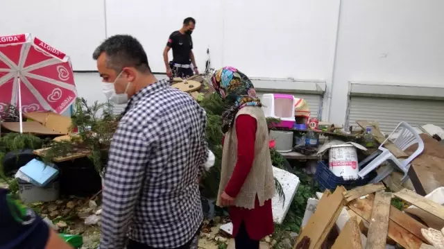 Boş araziyi çöplüğe çeviren kadın mahalleyi kokuya boğdu