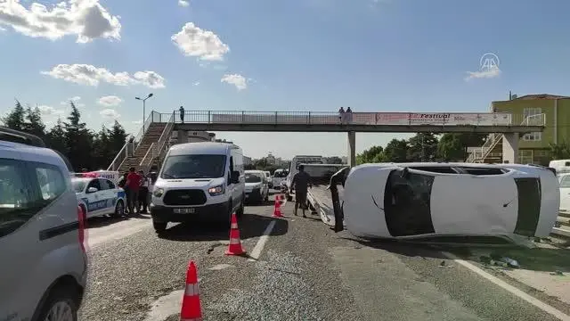 Büyükçekmece'de trafik kazası: 6 yaralı