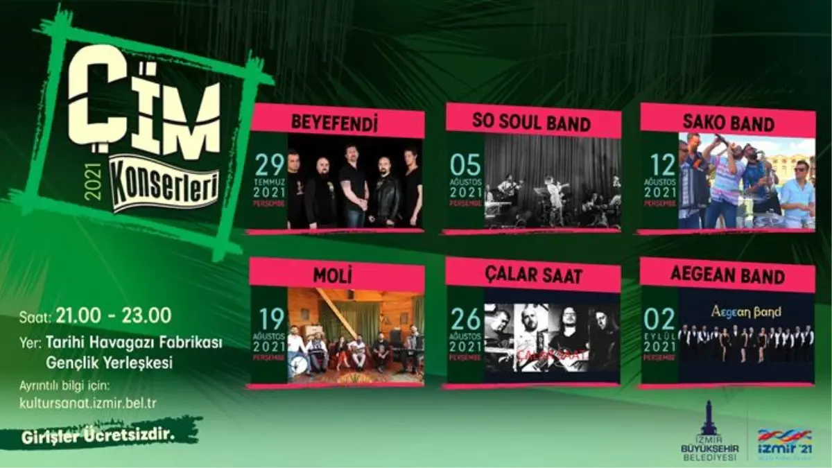 Çim Konserleri 29 Temmuz'da başlıyor