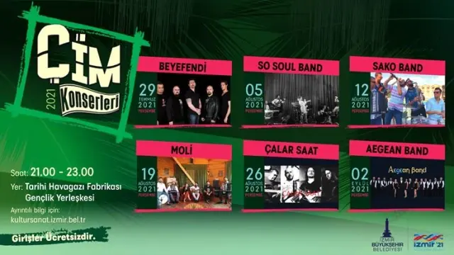 Çim Konserleri 29 Temmuz'da başlıyor Çim Konserleri 29 Temmuz'da başlıyor