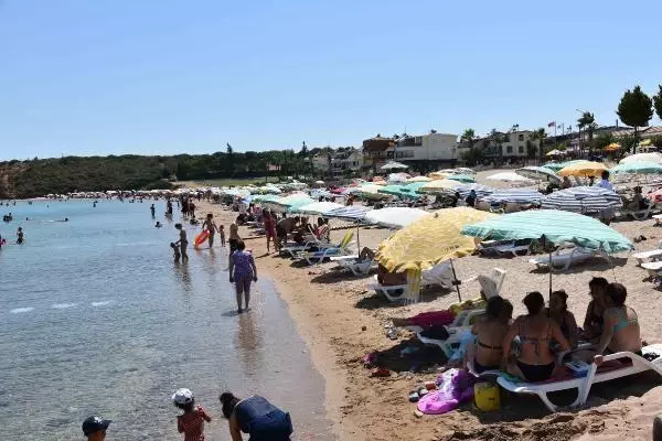 DİDİM'DE PLAJLAR VE HAVUZ BAŞLARI DOLDU
