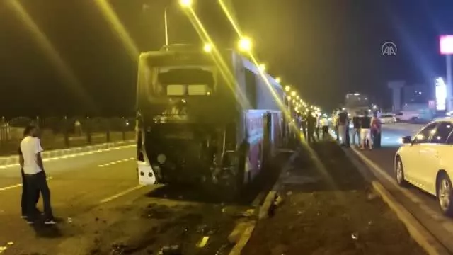 Son dakika haber | DİYARBAKIR - Seyir halindeki yolcu otobüsünde yangın çıktı