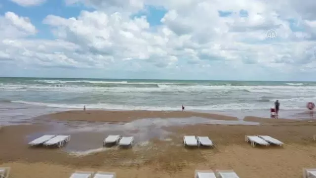 (Drone) - Kurban bayramının 3. gününde Gümüşdere plajı boş kaldı