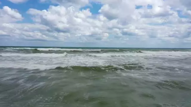 (Drone) - Kurban bayramının 3. gününde Gümüşdere plajı boş kaldı
