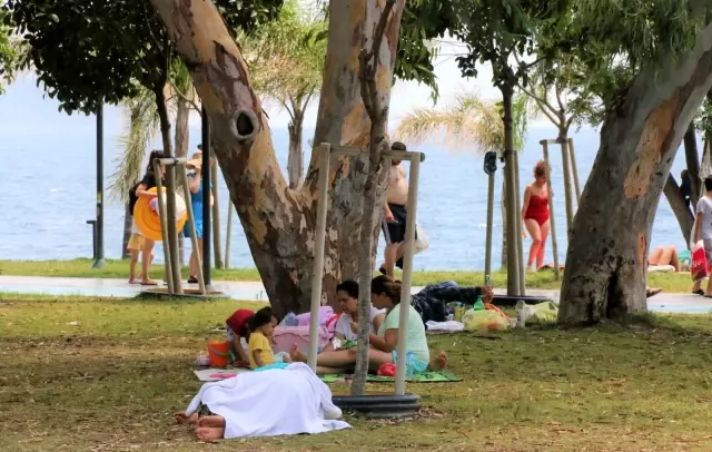 Dünyaca ünlü sahil adeta doldu taştı, sosyal mesafe unutuldu