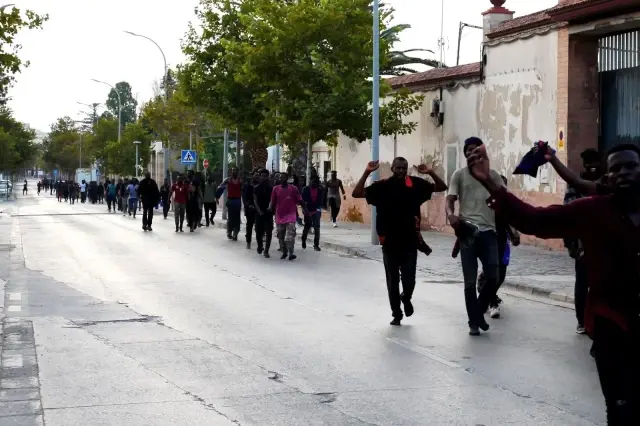 Fas üzerinden İspanya'nın Melilla kentine 238 Afrikalı göçmen geçiş yaptı