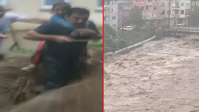 Geçen hafta felaketi yaşayan Rize yine sele teslim! Evleri su bastı, şehirde mahsur kalanlar var Geçen hafta felaketi yaşayan Rize yine sele teslim! Evleri su bastı, şehirde mahsur kalanlar var
