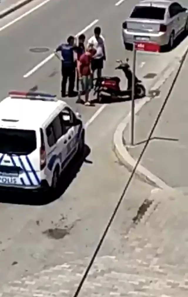 Gördüğü kazayı evinin balkonundan spiker gibi anlattı