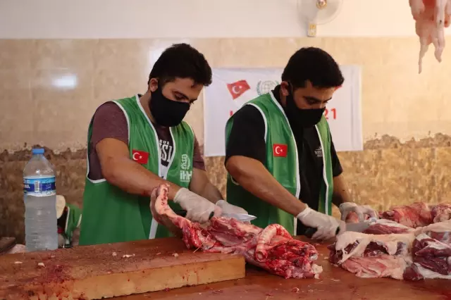 İHH tarafından Suriye'de kesilen kurbanlar ihtiyaç sahiplerine ulaştırıldı İHH tarafından Suriye'de kesilen kurbanlar ihtiyaç sahiplerine ulaştırıldı