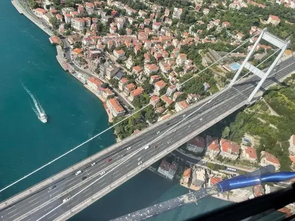 İSTANBUL'DA HELİKOPTERLİ TRAFİK DENETİMİ