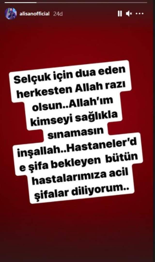 Kardeşinin ölümüyle yıkılan Alişan'dan yeni paylaşım: Allah'ım tüm hastalara şifa versin Kardeşinin ölümüyle yıkılan Alişan'dan yeni paylaşım: Allah'ım tüm hastalara şifa versin