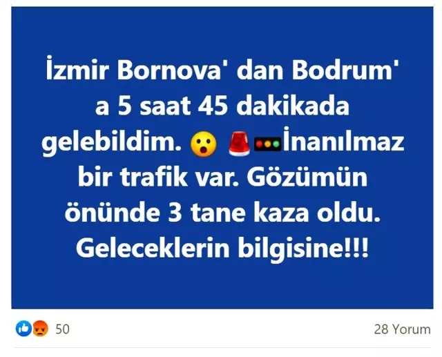 Muğla'nın dört bir tarafında trafik kilitlendi