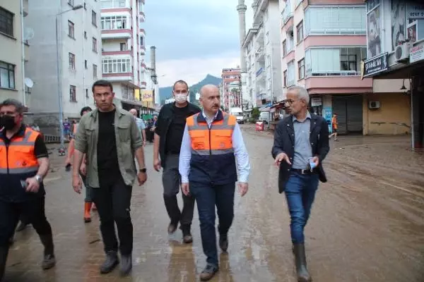 BAKANLAR, ARHAVİ'DE İNCELEMELERDE BULUNDU