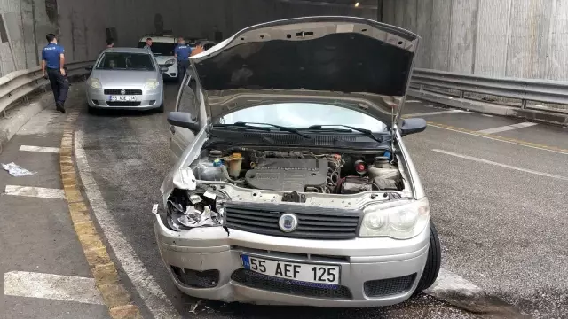 Samsun'da alt geçitte kaza: 2 yaralı Samsun'da alt geçitte kaza: 2 yaralı