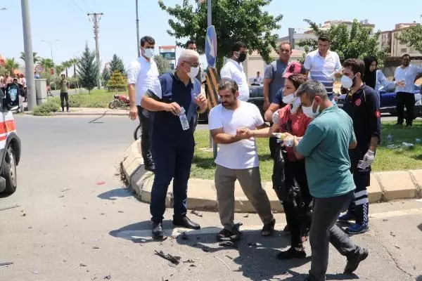 ŞANLIURFA'DA TRAFİK KAZASI 8 YARALI