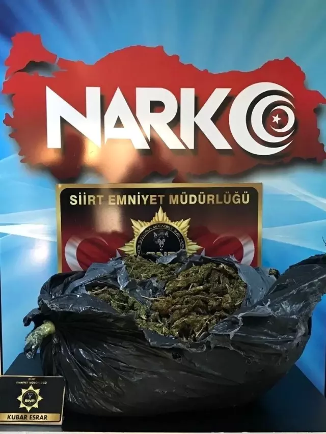 Siirt'te 21 kilogram uyuşturucu madde ele geçirildi