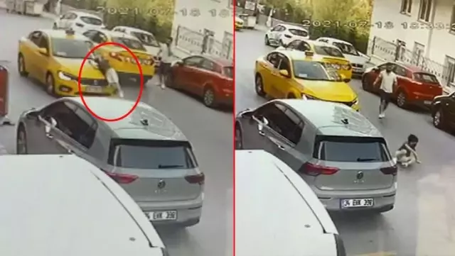 Taksinin çarptığı çocuk, metrelerce öteye savruldu! Feci kaza saniye saniye kamerada Taksinin çarptığı çocuk, metrelerce öteye savruldu! Feci kaza saniye saniye kamerada