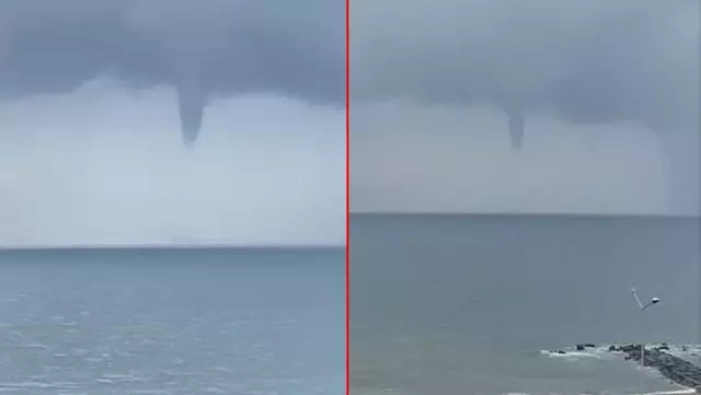 Trabzonlular güne korkuyla başladı! Sağanak yağış sonrası oluşan hortum, kameralara yansıdı Trabzonlular güne korkuyla başladı! Sağanak yağış sonrası oluşan hortum, kameralara yansıdı