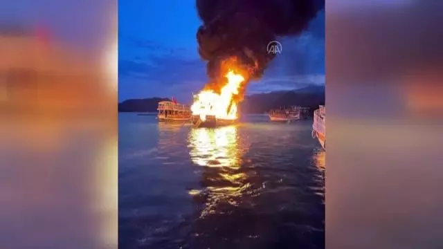 Son dakika! Tur teknesinde yangın çıktı Son dakika! Tur teknesinde yangın çıktı